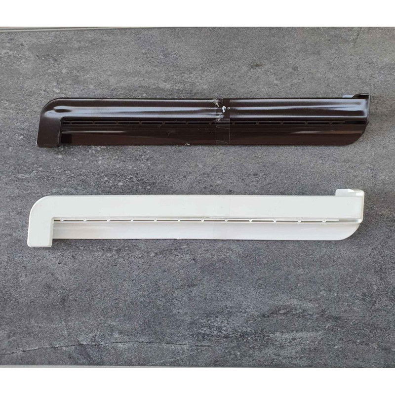 Заглушка пвх коричнева до металевого відливу, довжина 280 мм