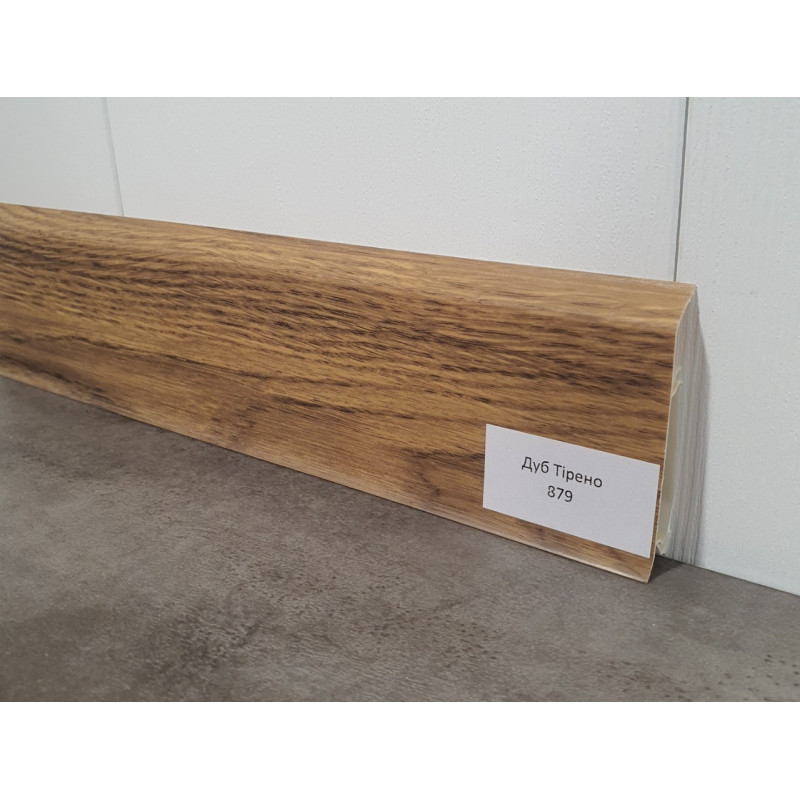 Плінтус ПВХ Grun Holz 20x70x2500 мм, Дуб Тірено 879