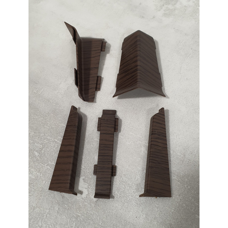 З'єднання до плінтуса ПВХ Grun Holz 70 мм, Венге 023