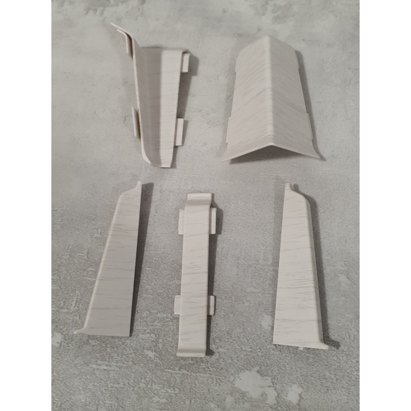 З'єднання до плінтуса ПВХ Grun Holz 70 мм, Ясень Талса 760