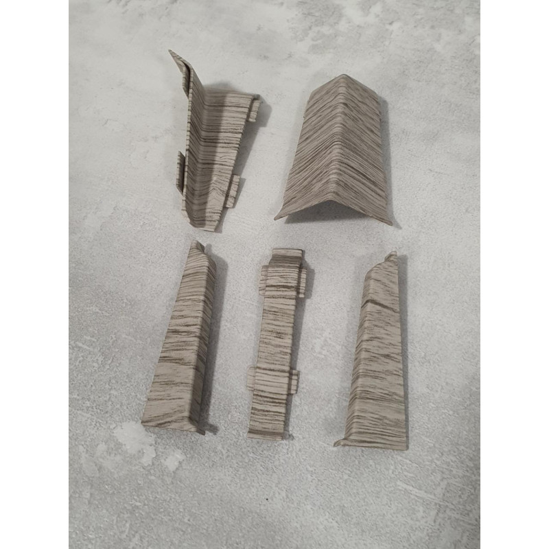 З'єднання до плінтуса ПВХ Grun Holz 70 мм, Себринг 482