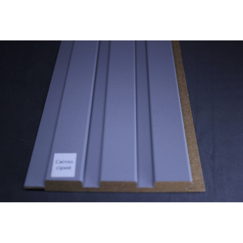 Стінові панелі МДФ Суперпрофіль 12117 Світло Сірий