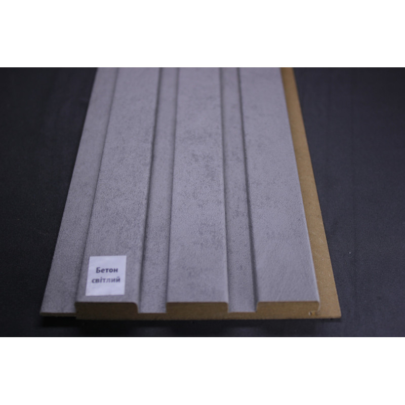 Стінові панелі МДФ Суперпрофіль 12117 Бетон Світлий