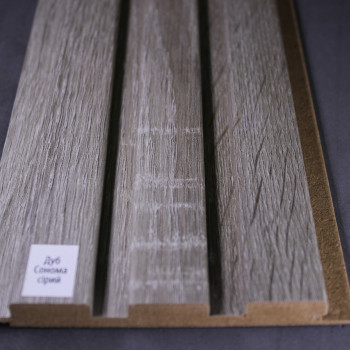 Стінові панелі МДФ Супер Профіль 12117 Дуб Сонома Сірий