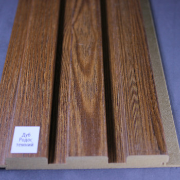 Стінові панелі МДФ Суперпрофіль 12117 Дуб Родос Темний