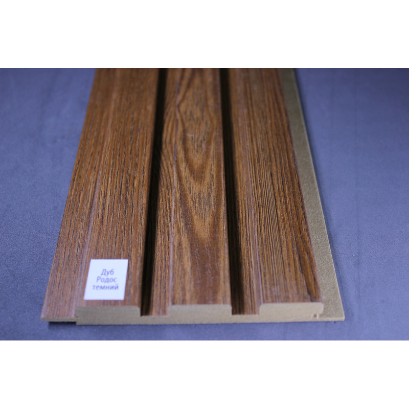 Стінові панелі МДФ Суперпрофіль 12117 Дуб Родос Темний