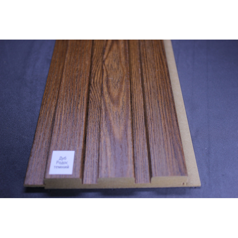 Стінові панелі МДФ Суперпрофіль 12117 Дуб Родос Темний