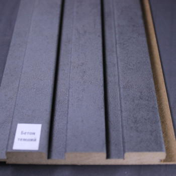 Стінові панелі МДФСупер Профіль 12117 Бетон темний