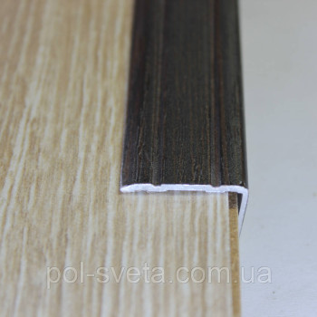 Поріг Алюмінієвий 23,5х19 L-подібний довжина 2,7м, Венге (УЛ-121)