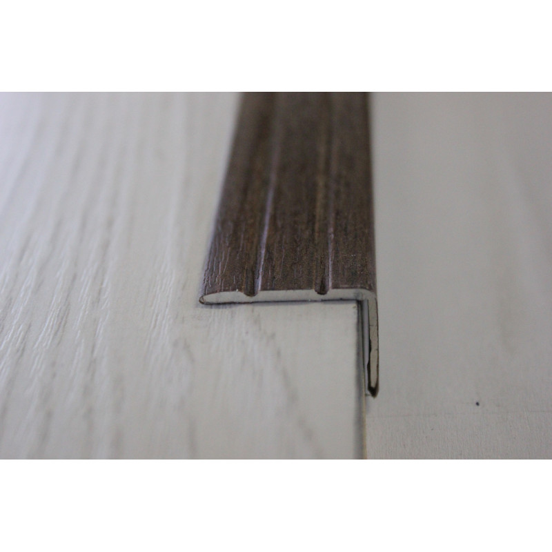 Поріг Алюмінієвий 23,5х19 L-подібний довжина 2,7м, Каштан (УЛ-121)