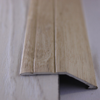 Алюмінієвий підлоговий поріг для перепаду в 12 мм, ширина 40 мм , Ясень Світлий ( АП-008)