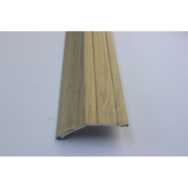 Алюмінієвий підлоговий поріг для перепаду в 10 мм, ширина 40 мм , Ясень Світлий ( АП-008)