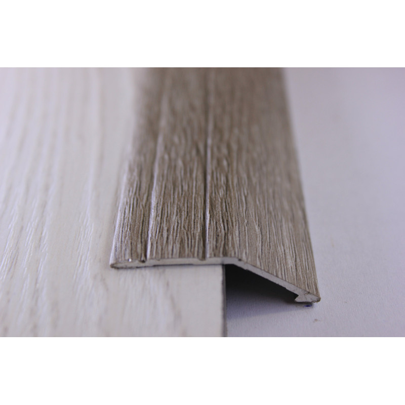 Алюмінієвий підлоговий поріг для перепаду в 12 мм, ширина 40 мм ,Дуб Попелястий ( АП-008)