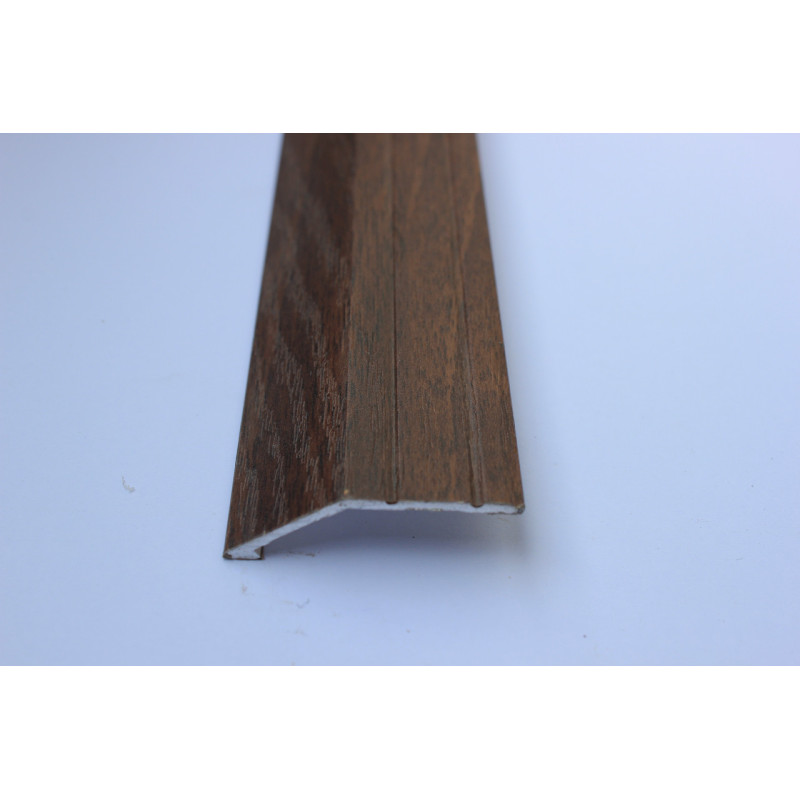 Алюмінієвий підлоговий поріг для перепаду в 12 мм, ширина 40 мм ,Каштан ( АП-008)