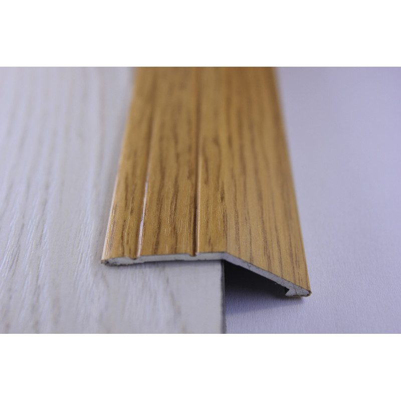 Алюмінієвий підлоговий поріг для перепаду в 12 мм, ширина 40 мм ,Дуб ( АП-008)