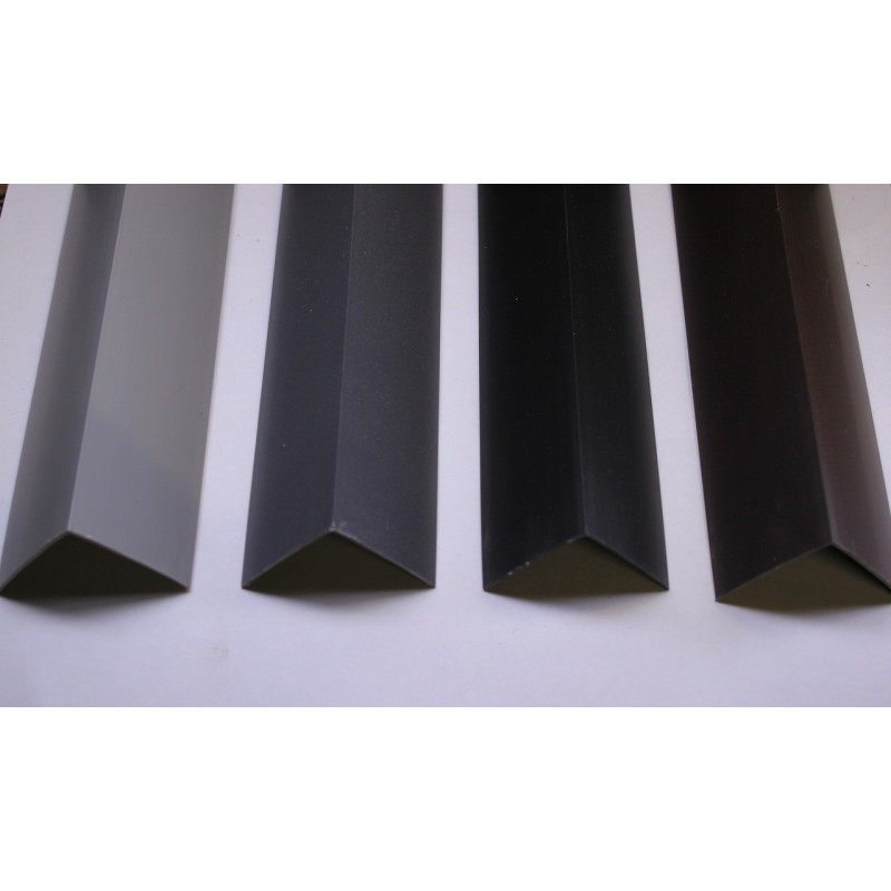 Кут декоративний ПВХ 40*40*2750 Сірий