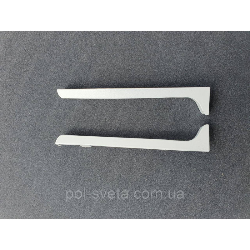 Заглушки на алюмінієвий плінтус 80 мм, пара ( чорна)