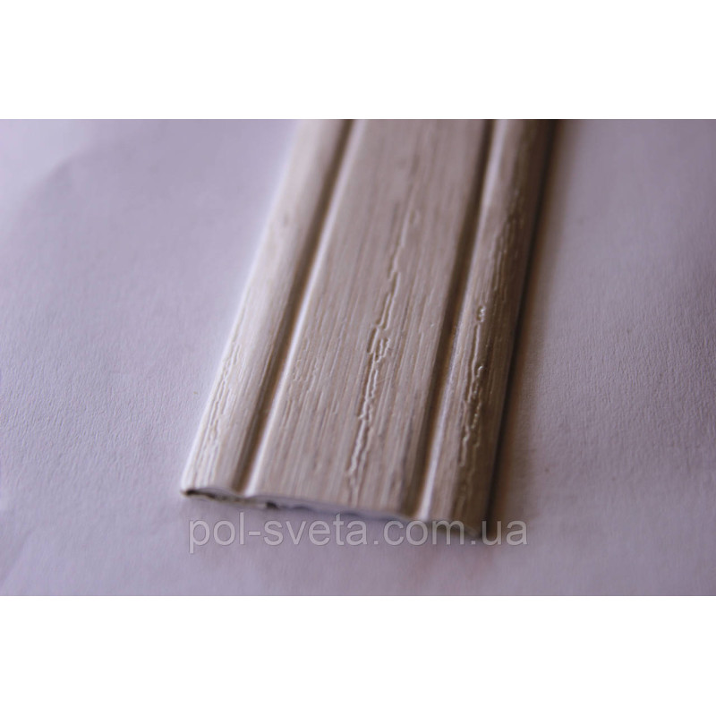 Поріг Алюмінієвий 28мм х 2мм відкритий монтаж, Дуб Глазго (АП005)