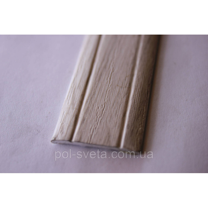 Поріг Алюмінієвий 28мм х 2мм відкритий монтаж, Дуб Глазго (АП005)