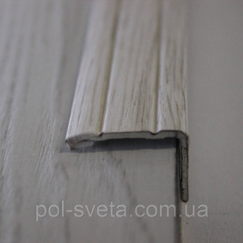 Поріг Алюмінієвий 23,5х19 L-подібний довжина 2,7м, Дуб Глазго (УЛ-121)