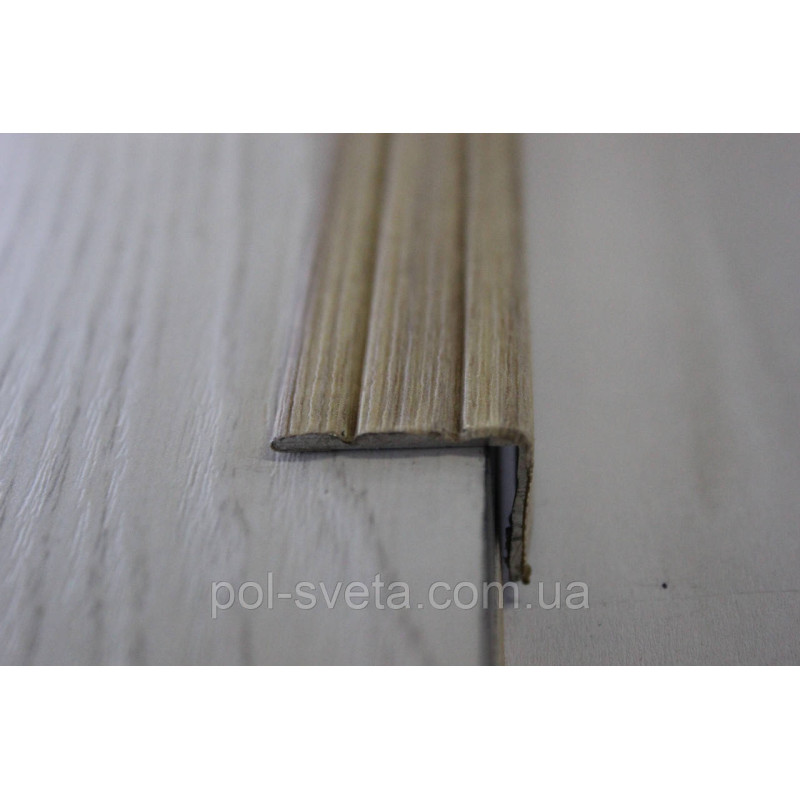 Поріг Алюмінієвий 23,5х19 L-подібний, Дуб Сірий (УЛ-121)