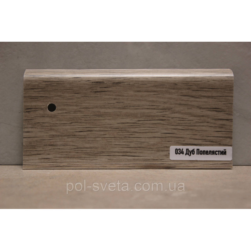 Плінтус ПВХ ТерПол 22х70х2200 мм, Дуб Попелястий 034