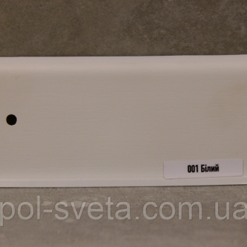 Плінтус ПВХ ТерПол 22х70х2200 мм, Білий 001