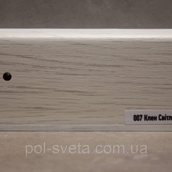 Плінтус ПВХ ТерПол 22х70х2200 мм, Клен Світлий 007