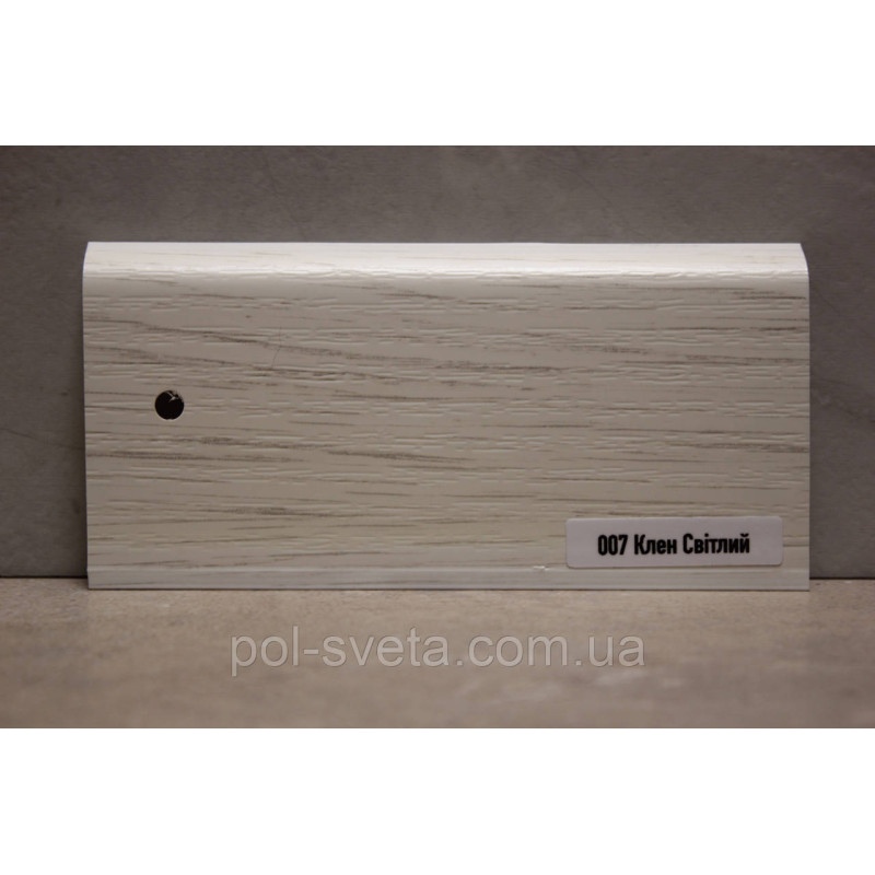 Плінтус ПВХ ТерПол 22х70х2200 мм, Клен Світлий 007