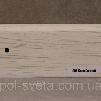 Плінтус ПВХ ТерПол 22х70х2200 мм, Клен Світлий 007
