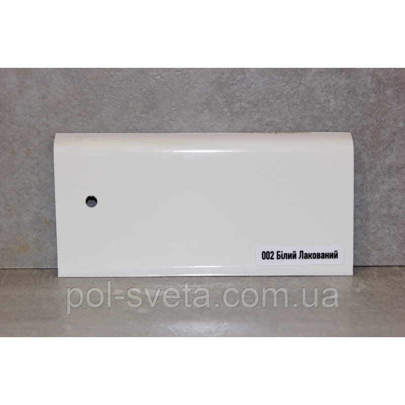 Фурнітура до плінтуса ПВХ ТерПол 22х70х2200 мм, Білий 001