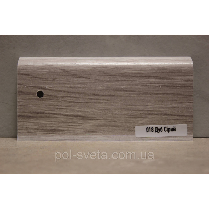 Плінтус ПВХ ТерПол 22х70х2200 мм, Дуб Сірий 018