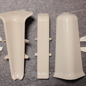 Фурнітура до плінтуса ПВХ ТерПол 22х70х2200 мм, Кремово-білий 003