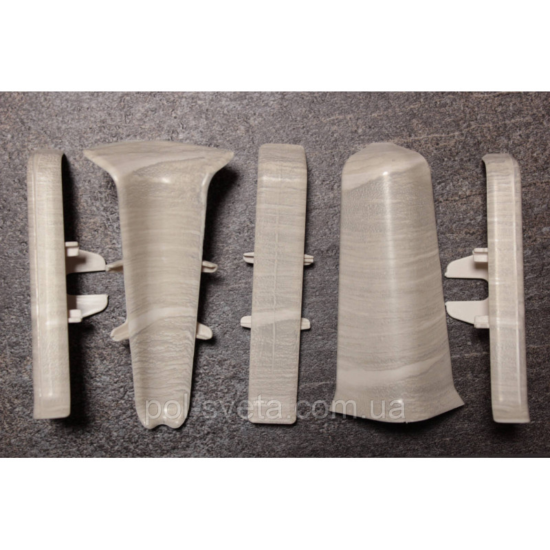 Фурнітура до плінтуса ПВХ ТерПол 22х70х2200 мм, Дуб Антаріо 012