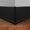 Кут зовнішній на алюмінієвий плінтус 40 мм, ( чорний )