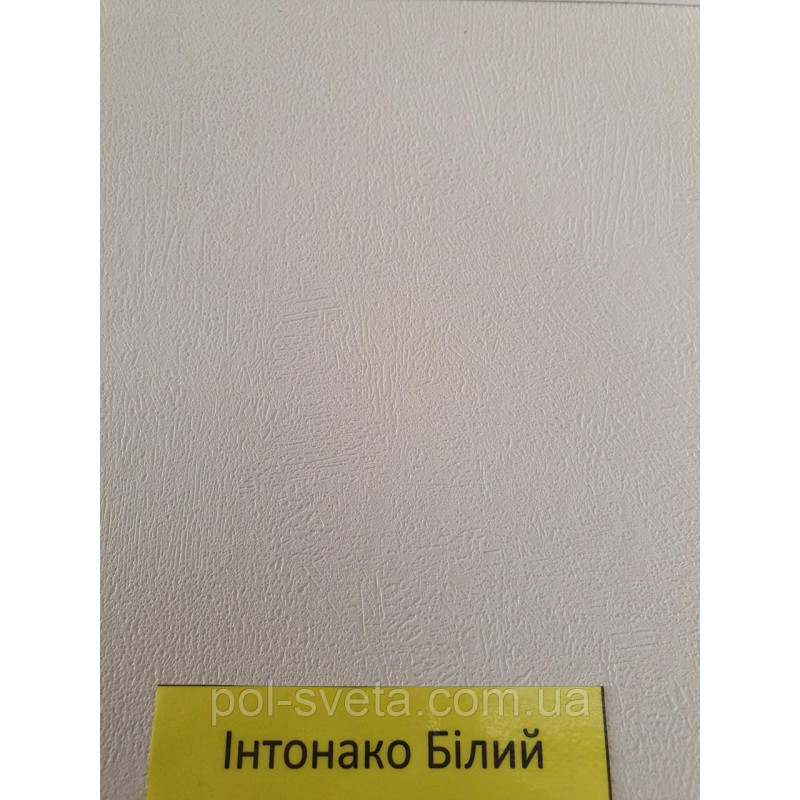 Панель пластикова Decomax Інтонако білий 3000х250х8 мм Пластикова вагонка Пластикова обшивка стін