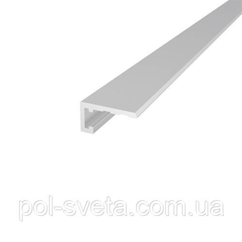 Мікроплінтус Алюмінієвий 15х8,1 2500 мм Анодування Срібло
