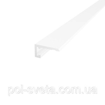 Мікроплінтус Алюмінієвий 15х8,1 2500 мм Анодування Білий